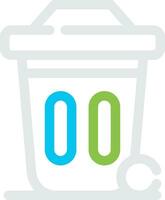 Dustbin Creative Icon Design vector