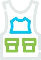 Bulletproof Vest Creative Icon Design vector