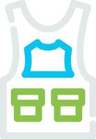 Bulletproof Vest Creative Icon Design vector