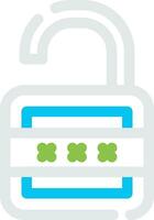 Lock Open Creative Icon Design vector