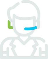 Telephonist Creative Icon Design vector