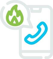 Emergency Call Creative Icon Design vector