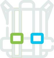 Travel Bag Creative Icon Design vector