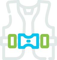 Life Jacket Creative Icon Design vector