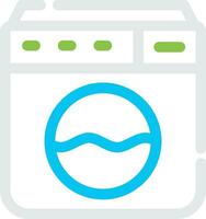 Washing Machine Creative Icon Design vector