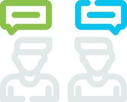 Conversation Creative Icon Design vector