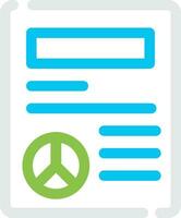 Peace Treaty Creative Icon Design vector