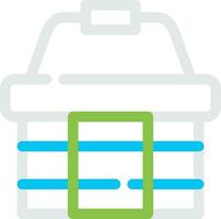 Picnic Basket Creative Icon Design vector