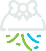 Confetti Ball Creative Icon Design vector