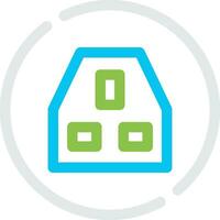 Power Socket Creative Icon Design vector