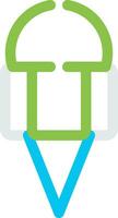 Ice Cream Creative Icon Design vector