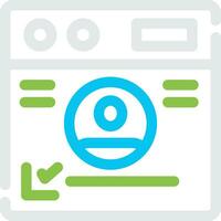 Personal Information Creative Icon Design vector