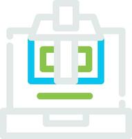 Online Voting Creative Icon Design vector