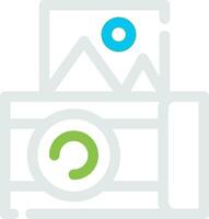 Instant Camera Creative Icon Design vector