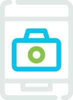 Phone Camera Creative Icon Design vector