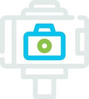 Selfie Stick Creative Icon Design vector