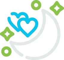Honeymoon Creative Icon Design vector