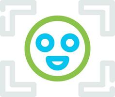 Face Detection Creative Icon Design vector