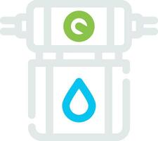 diseño de icono creativo de filtro de agua vector