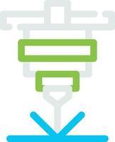 Laser Cutting Creative Icon Design vector
