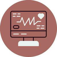 icono de vector de electrocardiograma