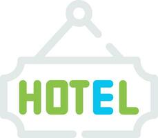 diseño de icono creativo de hotel vector