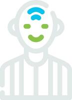 Old Man Creative Icon Design vector
