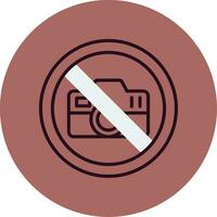 No Camera Vector Icon