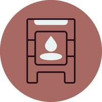 Wet Floor Vector Icon