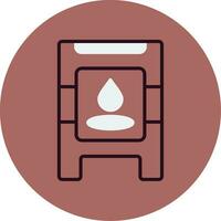 Wet Floor Vector Icon