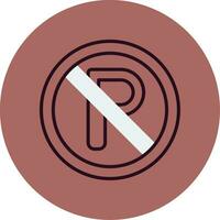 No Parking Vector Icon