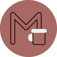 Capital M Vector Icon