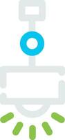 Hanging Lamp Creative Icon Design vector