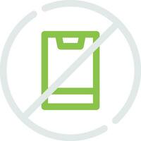 No Phone Creative Icon Design vector