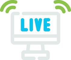 Live Streaming Creative Icon Design vector