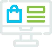 Online Shopping Creative Icon Design vector
