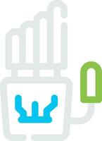 Robot Hand Creative Icon Design vector