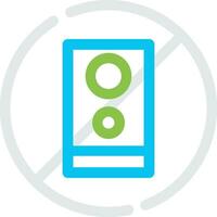 No Phone Creative Icon Design vector