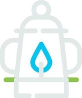 Oil Lamp Creative Icon Design vector