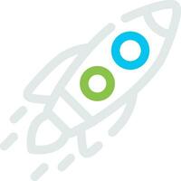 Inclined Rocket Creative Icon Design vector