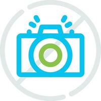 No Camera Creative Icon Design vector