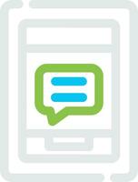 Message On Phone Creative Icon Design vector