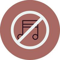 No Music Vector Icon