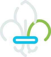 Fleur De Lis Creative Icon Design vector