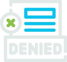 Denied Creative Icon Design vector