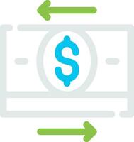 Money Transfer Creative Icon Design vector