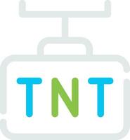 diseño de icono creativo tnt vector