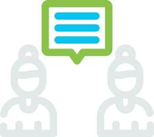 Discuss Creative Icon Design vector