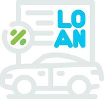 Car Loan Creative Icon Design vector