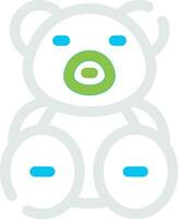 Teddy Bear Creative Icon Design vector